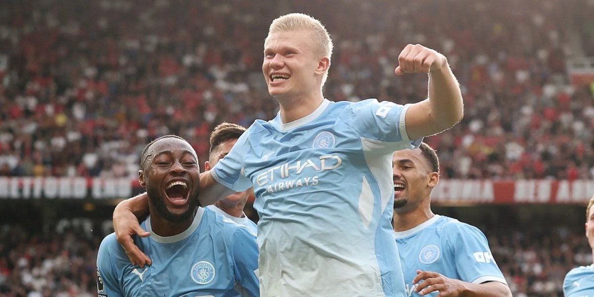 مانشستر سيتي يفوز على غريمه مانشستر يونايتد (1-0) في الدوري الإنجليزي الممتاز